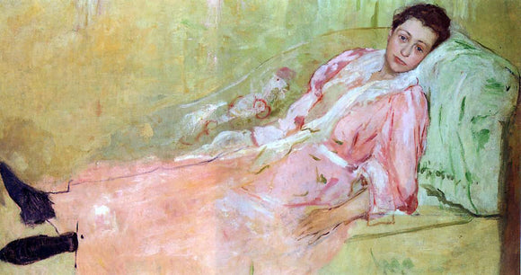  Mary Cassatt Lydia Reading on a Divan - Canvas Art Print