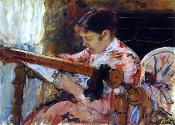  Mary Cassatt Lydia Seated at an Embroidery Frame - Canvas Art Print