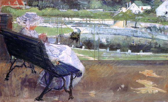  Mary Cassatt Lydia Seated on a Terrace, Crocheting - Canvas Art Print