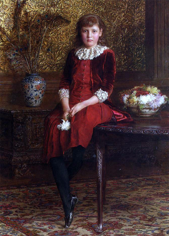  Edward John Gregory Mabel, Daughter of Charles Galloway - Canvas Art Print