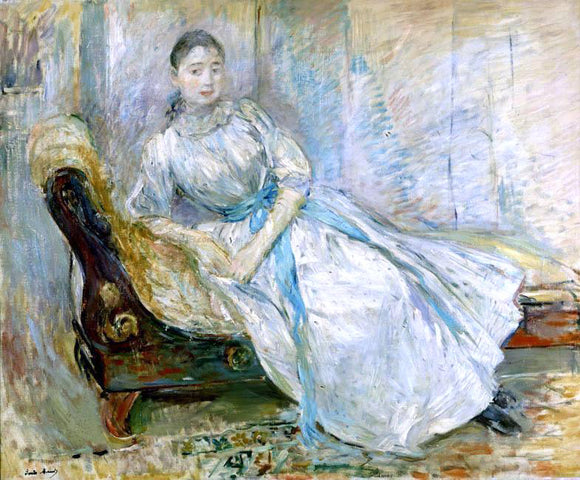  Berthe Morisot Madame Albine Sermicola in the Studio - Canvas Art Print