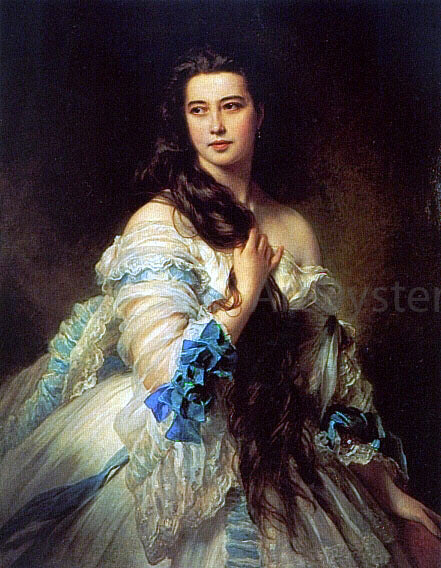  Franz Xavier Winterhalter Madame Barbe de Rimsky-Korsakov - Canvas Art Print