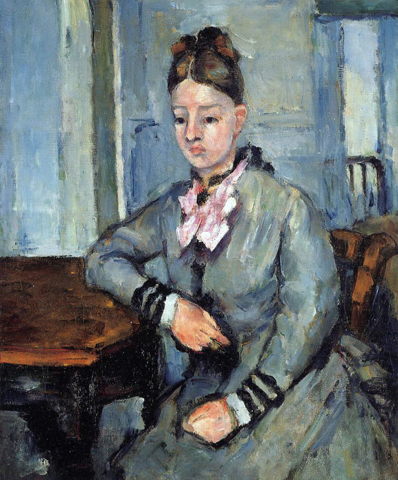  Paul Cezanne Madame Cezanne Leaning on Her Elbow - Canvas Art Print