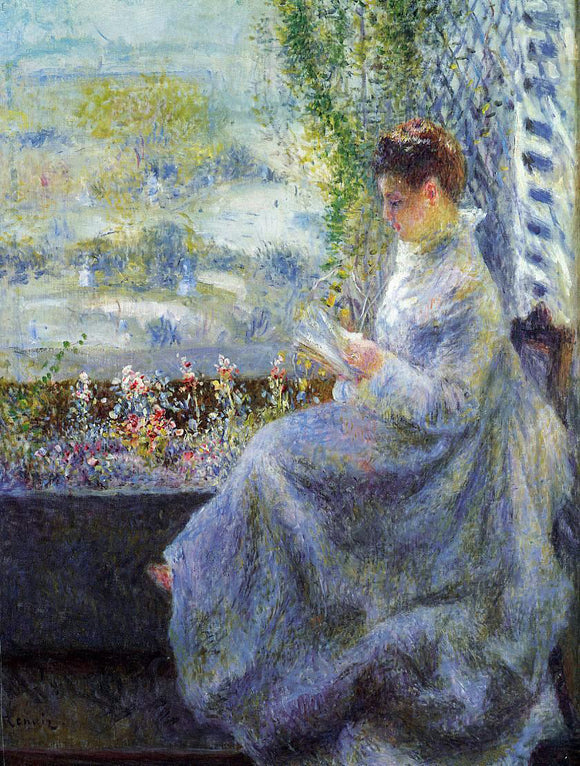  Pierre Auguste Renoir Madame Chocquet Reading - Canvas Art Print