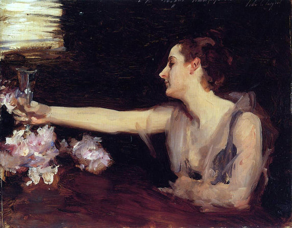  John Singer Sargent Madame Gautreau Drinking a Toast - Canvas Art Print