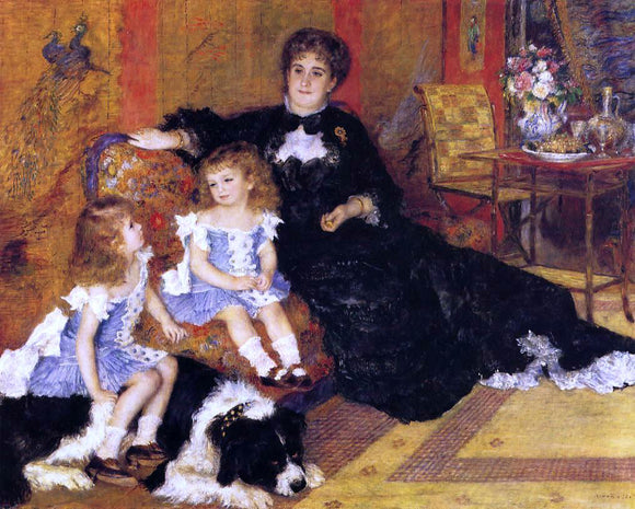 Pierre Auguste Renoir Madame Georges Charpentier and Her Children - Canvas Art Print