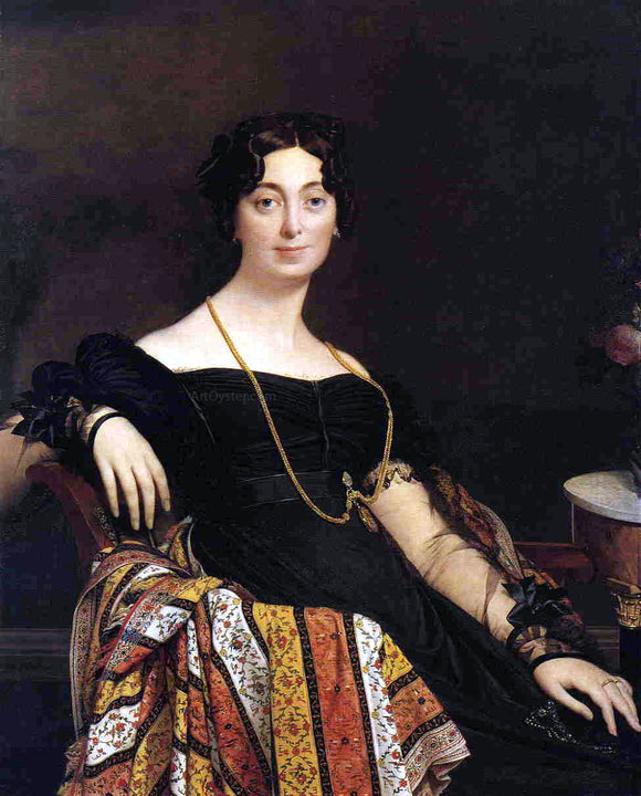  Jean-Auguste-Dominique Ingres Madame Jacques-Louis Leblanc, nee Francoise Poncelle (1788-1839) - Canvas Art Print
