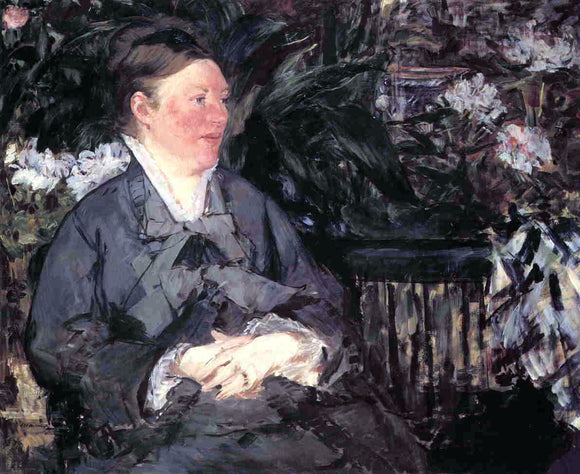  Edouard Manet Madame Manet in the Conservatory - Canvas Art Print
