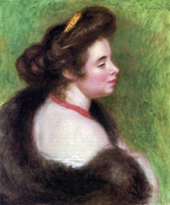  Pierre Auguste Renoir Madame Maurice Denis nee Jeanne Boudot - Canvas Art Print