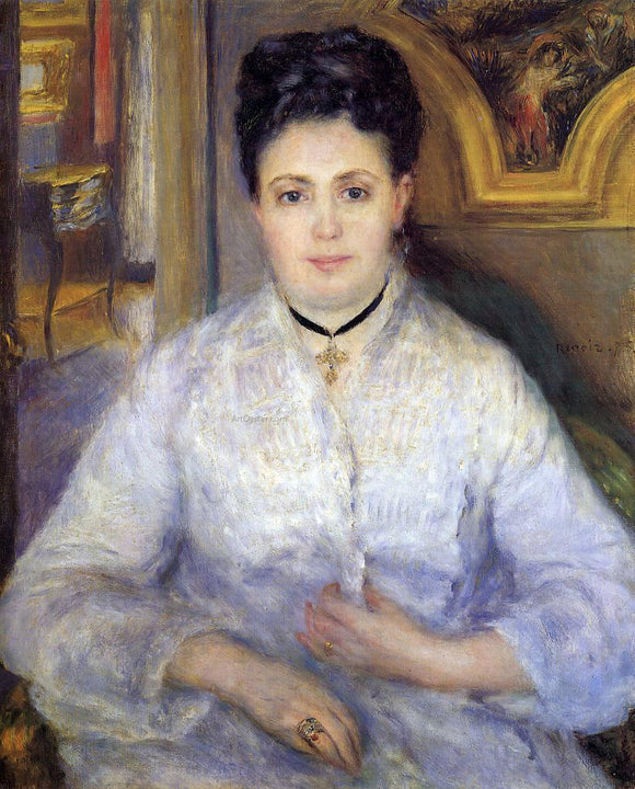  Pierre Auguste Renoir Madame Victor Chocquet - Canvas Art Print