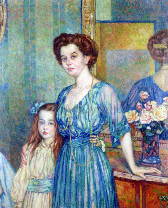  Theo Van Rysselberghe Madame Von Bodenhausen avec son enfant Luli - Canvas Art Print