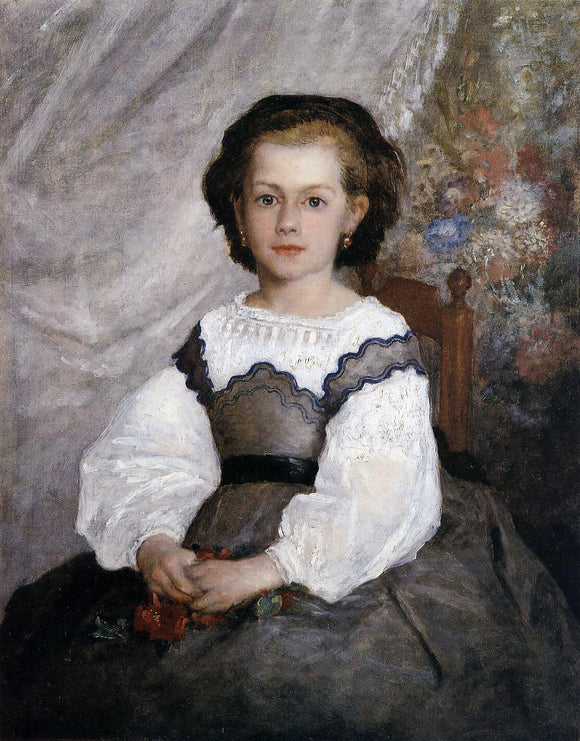  Pierre Auguste Renoir Mademoiselle Romaine Lacaux - Canvas Art Print