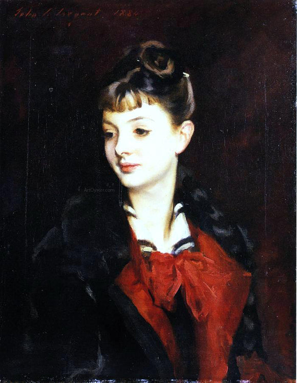  John Singer Sargent Mademoiselle Suzanne Poirson - Canvas Art Print
