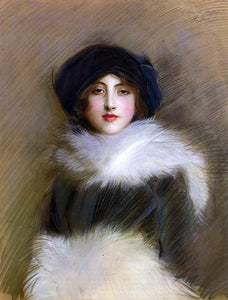  Paul Cesar Helleu Mademoiselle Vaughan - Canvas Art Print