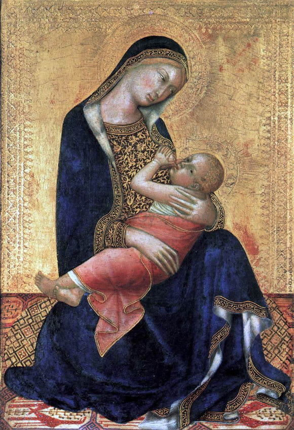  Lippo Memmi Madonna and Child - Canvas Art Print