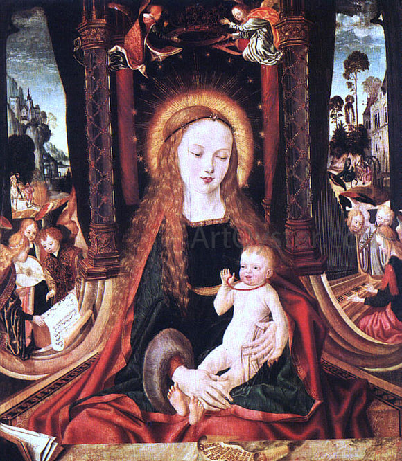  Master aix-en-chapel Altarpiece Madonna and Child - Canvas Art Print