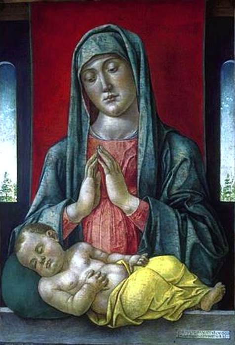  Bartolomeo Vivarini Madonna and Child - Canvas Art Print