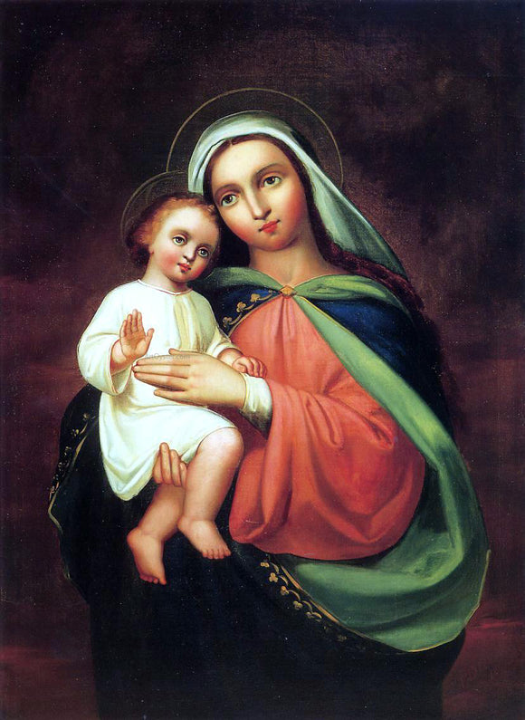  Frank Duveneck Madonna and Child - Canvas Art Print