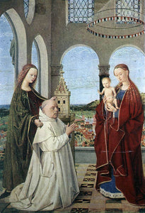  Petrus Christus Madonna and Child - Canvas Art Print