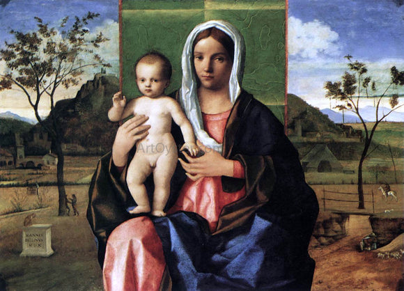  Giovanni Bellini Madonna and Child Blessing - Canvas Art Print