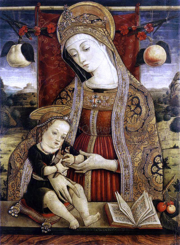  Vittorio Crivelli Madonna and Child - Canvas Art Print