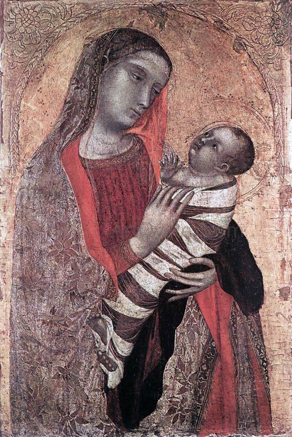 Ambrogio Lorenzetti Madonna and Child - Canvas Art Print