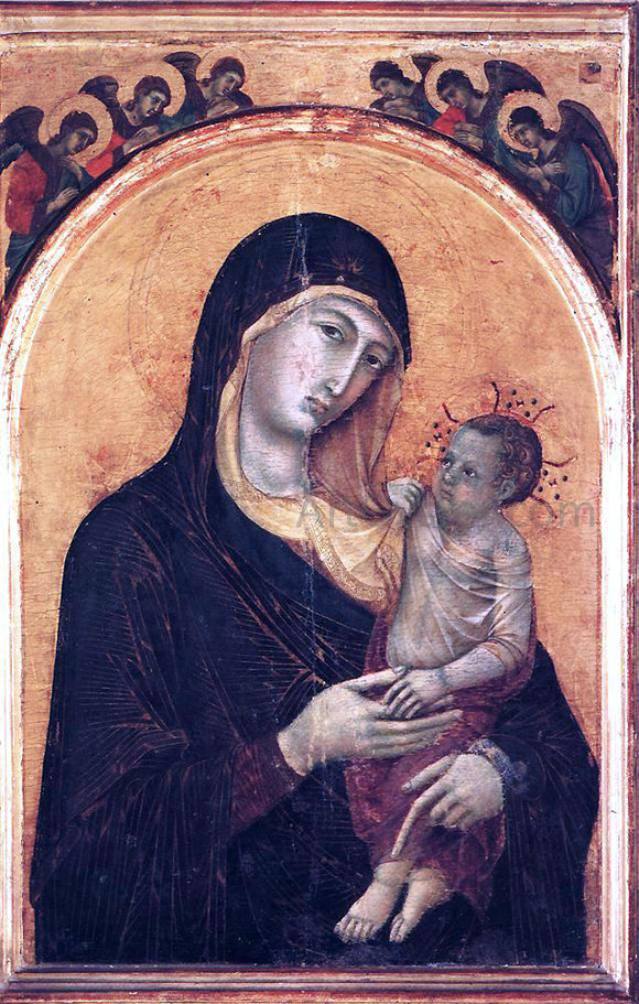  Duccio Di Buoninsegna Madonna and Child with Six Angels - Canvas Art Print