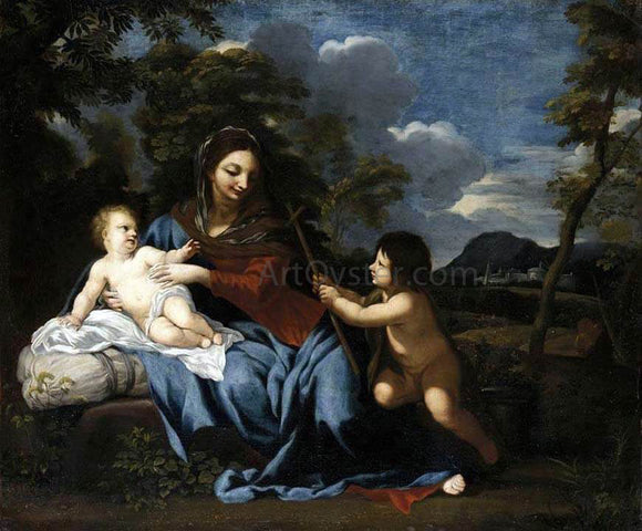  Ciro Ferri Madonna and Child with the Infant St John - Canvas Art Print