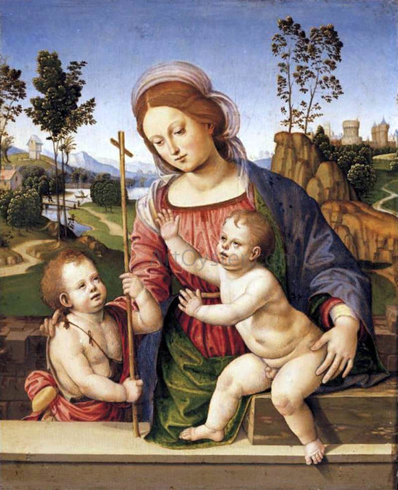  Timoteo Viti Madonna and Child with the Infant St John the Baptist - Canvas Art Print