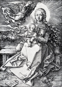  Albrecht Durer Madonna Crowned By An Angel - Canvas Art Print