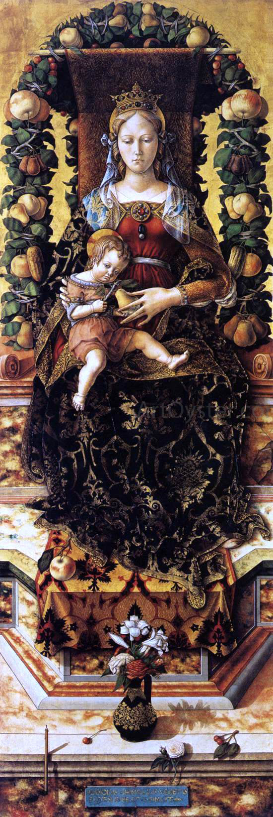  Carlo Crivelli Madonna della Candeletta - Canvas Art Print