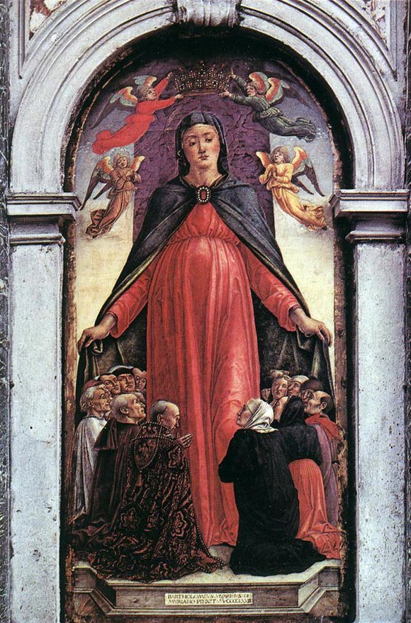  Bartolomeo Vivarini Madonna della Misericordia - Canvas Art Print