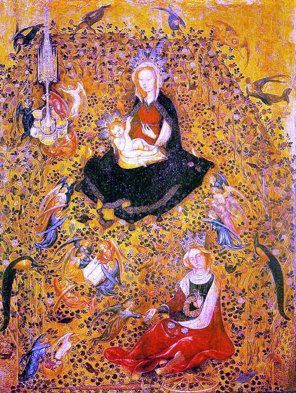  Stefano Da zevio Madonna in the Rosary - Canvas Art Print