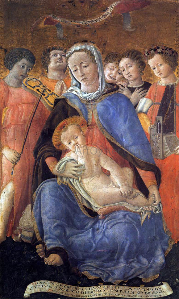  Domenico Di Bartolo Madonna of Humility - Canvas Art Print