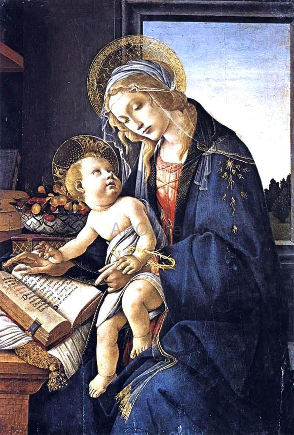  Sandro Botticelli Madonna of the Book (Madonna del Libro) - Canvas Art Print