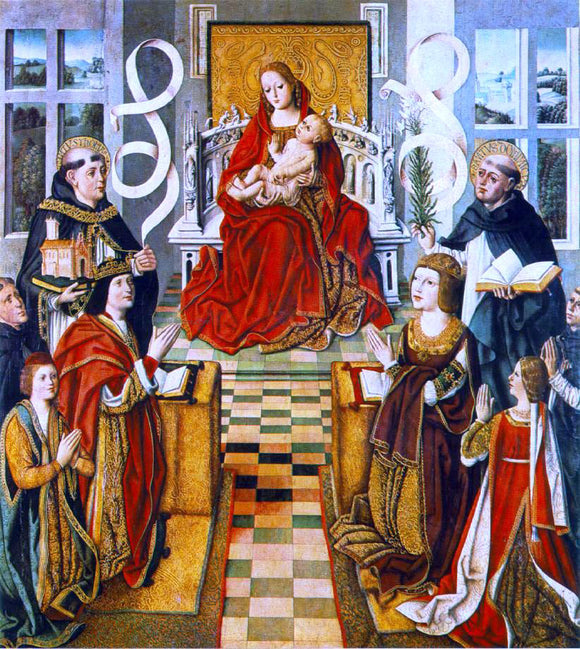  Fernando Gallego Madonna of the Catholic Kings - Canvas Art Print