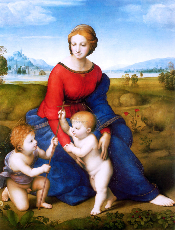  Raphael Madonna of the Meadow (also known as Madonna del Prato) - Canvas Art Print