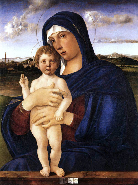  Giovanni Bellini Madonna with Blessing Child - Canvas Art Print