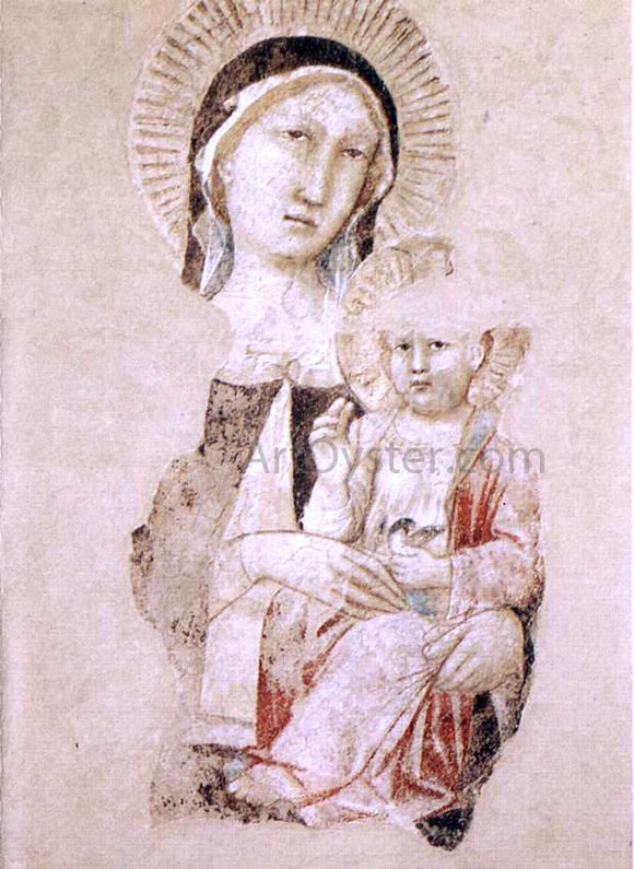  Agnolo Gaddi Madonna with Child (fragment) - Canvas Art Print