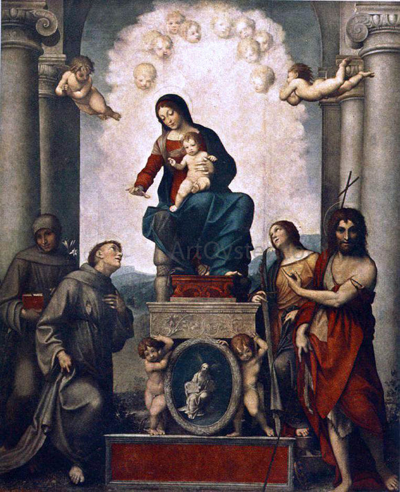  Correggio Madonna with St. Francis - Canvas Art Print