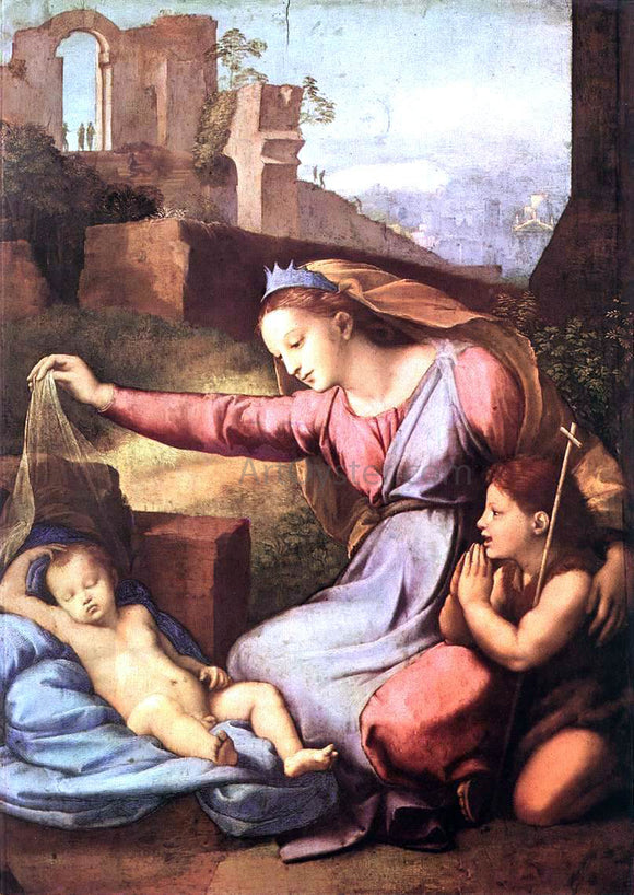  Raphael Madonna with the Blue Diadem - Canvas Art Print