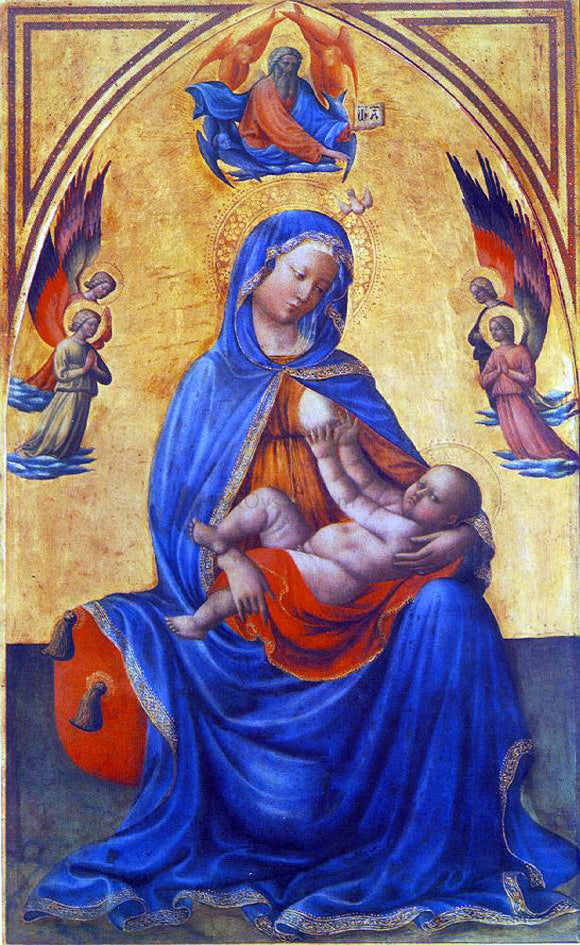  Tommaso Masolino Madonna with the Child - Canvas Art Print
