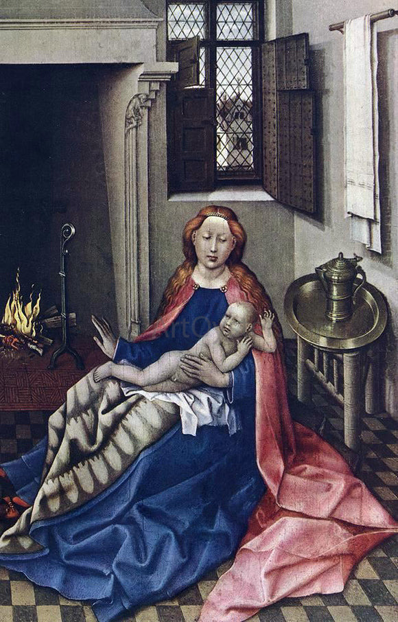  Robert Campin Madonna with the Child (altarpiece) - Canvas Art Print