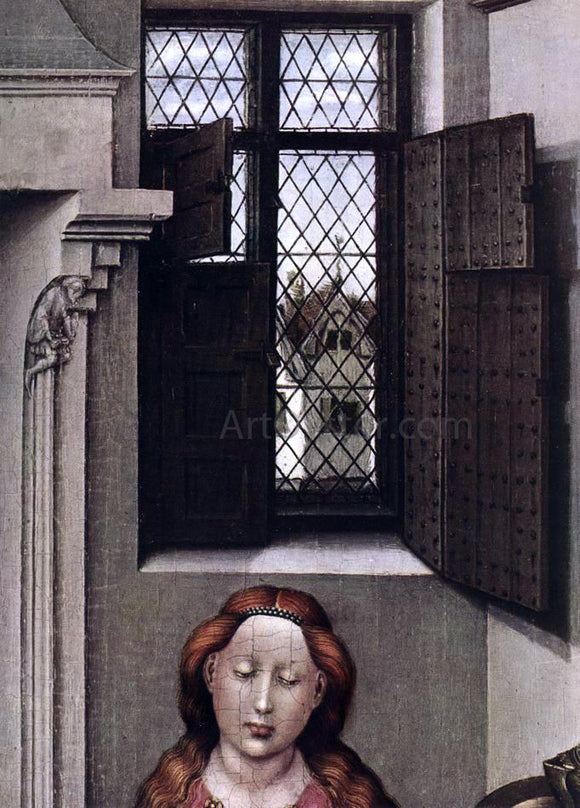  Robert Campin Madonna with the Child (detail) - Canvas Art Print