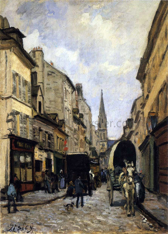  Alfred Sisley Main Street in Argenteuil - Canvas Art Print
