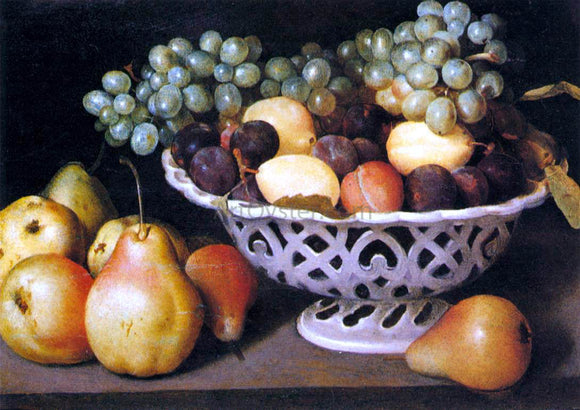  Fede Galizia Maiolica Basket of Fruit - Canvas Art Print