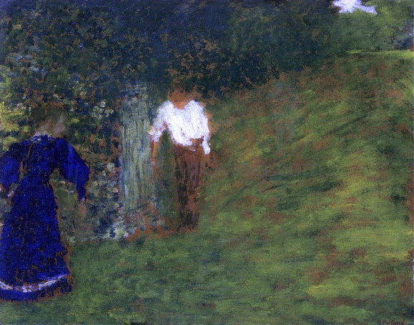  Edouard Vuillard Man and Woman Beneath a Tree - Canvas Art Print