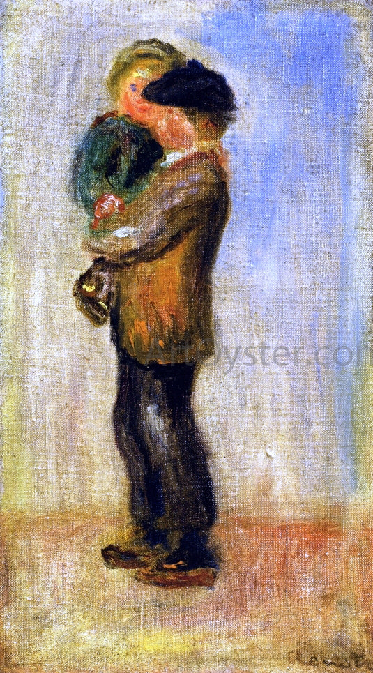  Pierre Auguste Renoir Man Carrying a Boy - Canvas Art Print