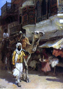  Edwin Lord Weeks Man Leading a Camel - Canvas Art Print
