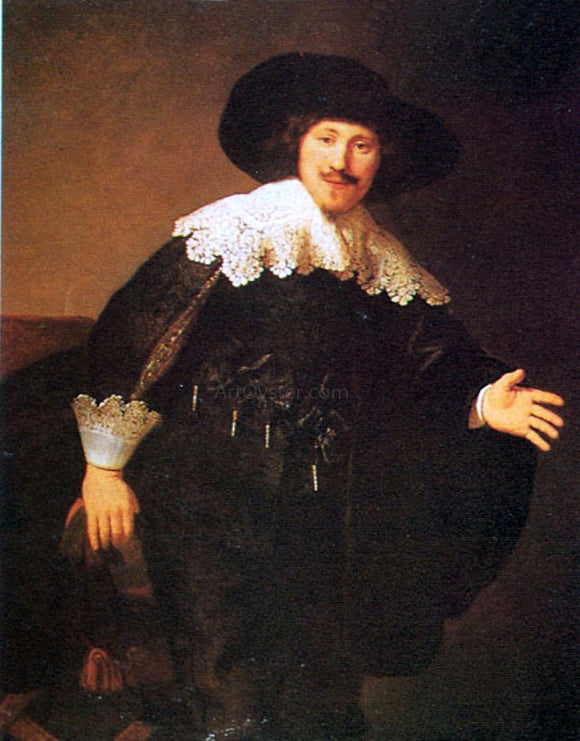  Rembrandt Van Rijn Man Standing Up - Canvas Art Print